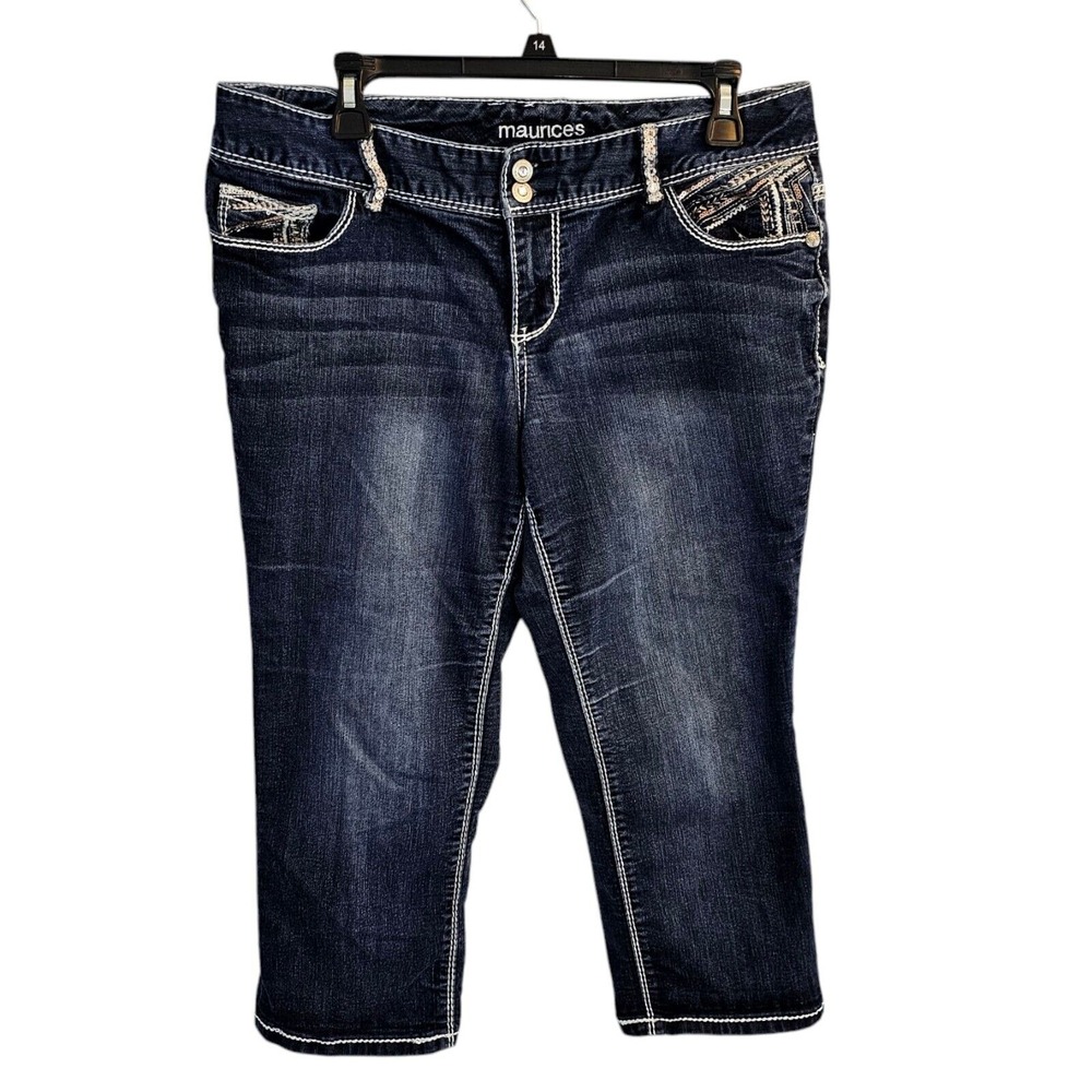 Maurices Blue Capris Denim Pants
